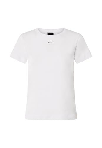 Pinko D Basico MM Petit Logo, t-shirt en coton de qualité supérieure