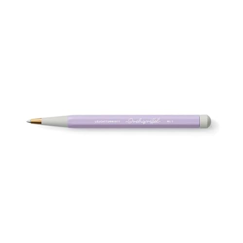 Image of LEUCHTTURM1917 Gel Pen Drehgriffel No.1 Lilac | Document Proof Black Ink, Drehgriffel No. 1, Smooth Writing, Office Pen, Journaling, Planner Pen