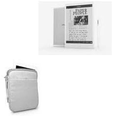 BoxWave Case Compatible with Remarkable Paper Tablet (1st Gen) - Quilted Carrying Bag, Soft Synthetic Leather Cover w/Diamond Design - Cool Grey