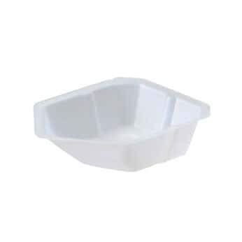 Cole-Parmer Polystyrene Weighing Dishes with Pour Spout, White, 240 mL, 500/Cs