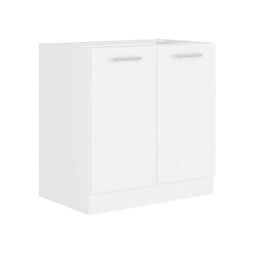 BigBuy Home Meuble d'appoint Atlas Blanc 80 x 82 x 52 cm