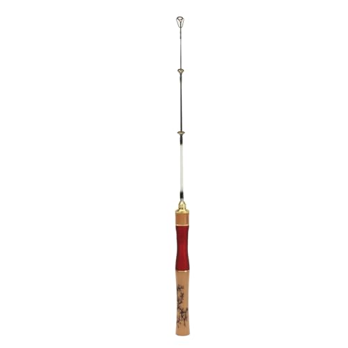 Fabater Ice Fishing Rod, Lightweight High Strength Wooden Handle Ice Fishing Equipment for Surf Fishing (S)