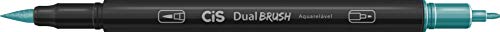 Marcador Artístico Aquarelável 2 Pontas, CiS, Dual Brush, 24 Cores