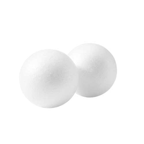 Foam Craft Balls 3 Inch Polystyrene Spheres 2 Pack for DIY and Party Decorations