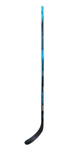 RC ONE IS2 Composite ABS Grip Hockey Stick - Senior | 85 Flex, P77 Curve | Black/Blue (Right)