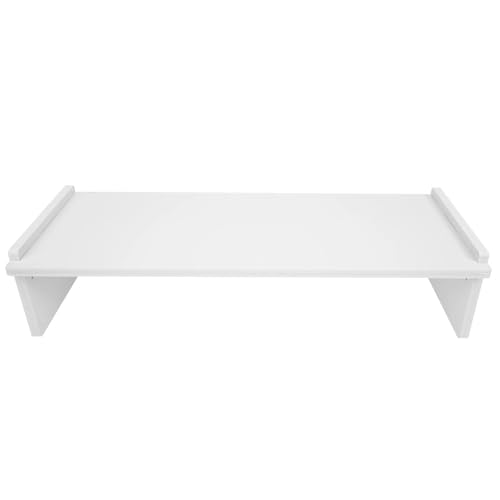 Support pour ordinateur portable en bois avec rangement surélevé - 2