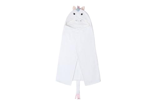 Image of Generic Hooded Bath Towel Unicorn Digo Hooded Towel Baby Bathrobe Baby Gift Boys Girls Towel Bath Celebration Gift Bathrobe Kids Cotton After Bath Towel Newborn, 24 Months, White