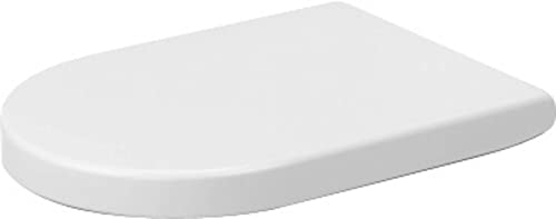 Duravit Universal Elongated Toilet Seat with Soft Close Lid Stainless Steel Hinges product thumbnail 2