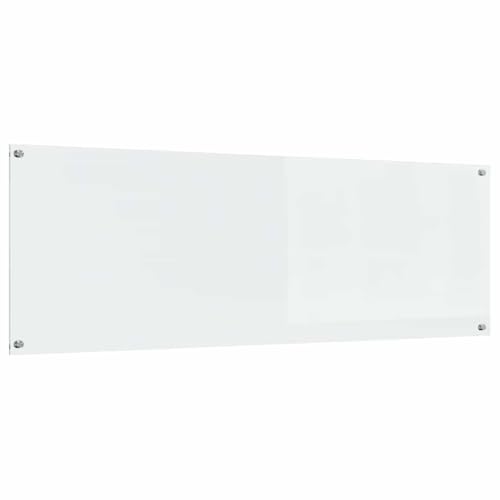 vidaXL Küchenrückwand Transparent 120 x 40 cm Gehärtetes Glas, Moderne Küchenrückwand, langlebiger hitzebeständiger Glas-Schutz, schlankes Upgrade für den Kochbereich, minimalistisches Schutzpanel