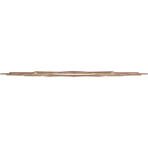 Image of Ekena Millwork 40 inchOD x 15 3 /8 inchID x 3 /8 inchT Eleanor Wood Fretwork Pierced Ceiling Medallion, Red Oak