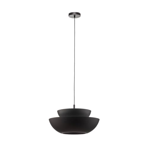 Lucande Ceiling Light Kellina dimmable (Design) in Black Made of Metal for e.g. Living Room & Dining (1 Light Source, E27) from Pendant Lighting lamp Hanging Ceiling
