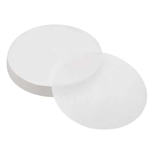 uxcell 200Pcs Parchment Paper Rounds 5 Inch, Round Parchment Paper Non Stick for Baking Small Cakes, Separating Frozen Meat, Toaster Oven, White