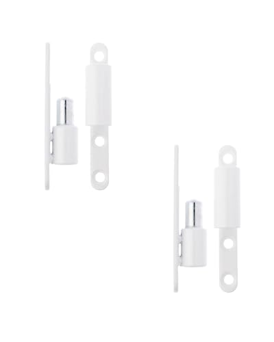 Gedotec Charnières - Paumelles de rénovation Charnières de porte en acier massif - blanc | P50 | 2 pièces de paumelles à visser sur fenêtres et portes