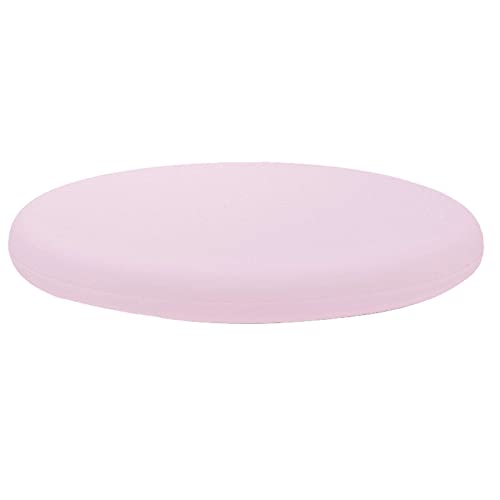 Rundes Kissen, Atmungsaktives, Weiches, Abnehmbares Memory Foam-Sitzkissen,japanisch-Style Tatami Pad Sitzkissen Aus Gestrickter Baumwolle,Für Wohnzimmer Esszimmer-Rosa-30cm (11.8in) Cover