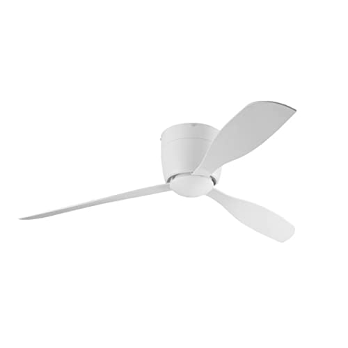 FORLIGHT Ventilatore A Soffitto Con Luce LED, Silenzioso, 6 Velocità, Regolazione Colore 2700-6000K, Design Vimini, IP44 Per Esterno