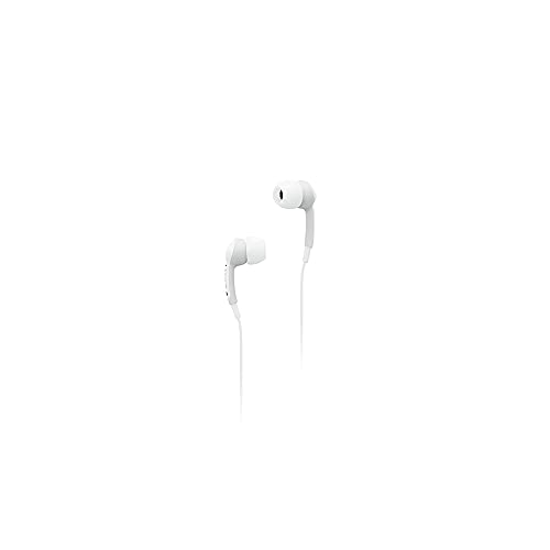 Lenovo [Headphones 100 In-Ear Headphones, Works with Chromebook (WWCB), White