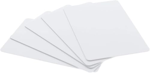 100 Pack - Blank PVC Cards for ID Badge Printers - Graphic Quality White Plastic CR80 30 Mil (CR8030)