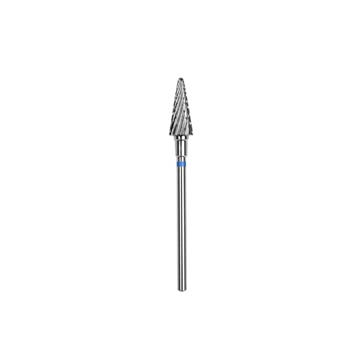 STALEKS PRO fresa de carburo de tungsteno para torno de uñas, broca 6x14 mm. Forma cónica (Grano Medio)