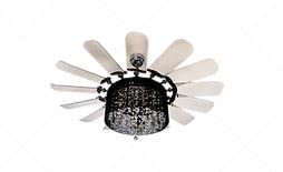 Zircon BO-6 Lighting Ceiling Fan with 14 Blades, Luxury Modern Fan with Remote Noiseless Retractable Chandelier Fan with Anti dust blades, Clockwise -Anticlockwise operation