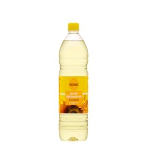 Aceite de girasol refinado 0,2º Hacendado Botella 1 L Pack 2