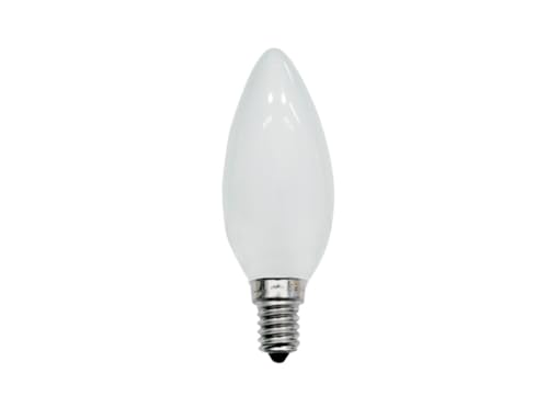 Lâmpada Incandescente Taschibra 40w Vela Lisa Leitosa 127v E-14