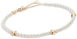 Tory Burch Women's Kira Pearl Bracelet, Tory Gold/Pearl, One Size