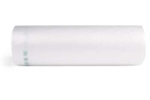 Rollo Mercado Transparente 30×40cm 1 KG Sin Dibujo Bolsas de Plástico muy Resistentes Adecuadas para Uso Alimentario, Ideal para Supermercado Hogar Tienda Fruteria Mercadillo Pescadería