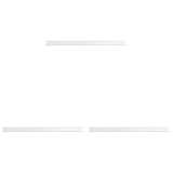 DONAU Universal Klemmschienen / 10 Stück/Klemmschiene DIN A4/ 4mm für circa 40 Blatt/Klemmleiste für Sichtschutzstreifen/Befestigungs-clips/PVC Kunststoff/Weiße (Packung mit 3)