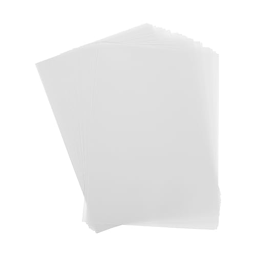 HOMSFOU 50pcs Tracing for Drawing and Printing Semi Transparent Copy for Calligraphy Pattern Design Scrapbooking and Art Projects Multifunctional Art Supply