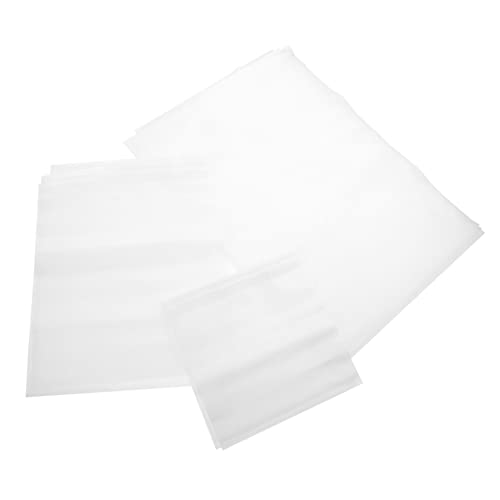 Wakauto 25pcs Thicken Self-seal Garment Storage Bags Transparent Zipper Clothing Organizers for Travel and Home Pe Material Assorted
