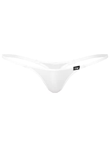 Men's Pouch G-Strings Cool Ice Silk Male Thong Swimwear Low Rise Tanga Briefs Underpants
