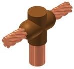 Thermoweld M-545-S MOLD, 5/8" GROUND ROD "T", #2 SOLID