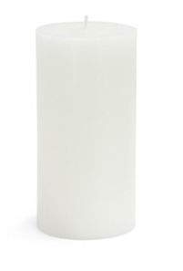 Zest Candle CPZ-082-12 3 x 6 in. White Pillar Candles-12pcs-Case - Bulk