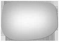 Convex Passenger Side Mirror Replacement Glass for 2010-2014 HONDA INSIGHT