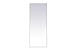 Elegant Decor Metal Frame Rectangle Mirror 24 inch x 60 inch in White