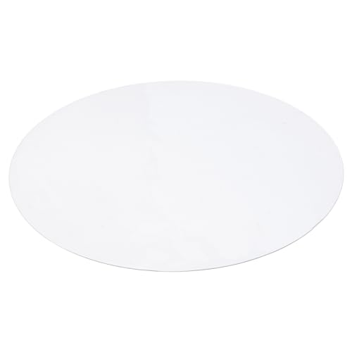 HOLIDYOYO PVC Transparent Table Mat Vinyl Placemats Wipeable Round Placemat Wipeable Tablecloth Table Pads for Dining Room Table Coffee Table Cover Round Tablecloth Clear Placemats