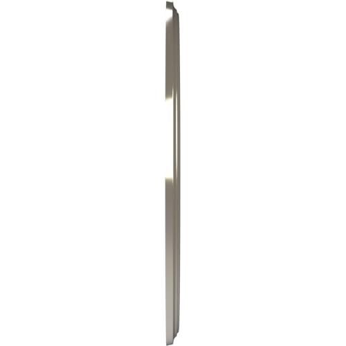 Image of Ekena Millwork CMP22BEBCR Berkshire Thermoformed PVC Ceiling Medallion (Fits Canopies up to 10 1 /8 inch), 22 inchOD x 3 1 /2 inchID x 1 inchP, Bright Coat Chrome