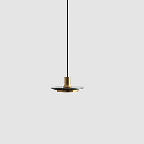 Suspension marbre gris LED lustre vintage cuisine restaurant luminaire bar 12cm
