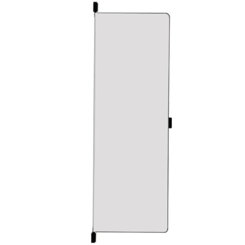 Miroir mural d'angle pivotant en métal brossé au design haut de gamme - 5