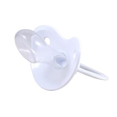 Pacifier Addict - Fixx - Jumbo Adult Orthodontic Therapeutic Sleep Aid - Xxl Silicone Pacifier - Size 10 (White) Unicorn #TOP1