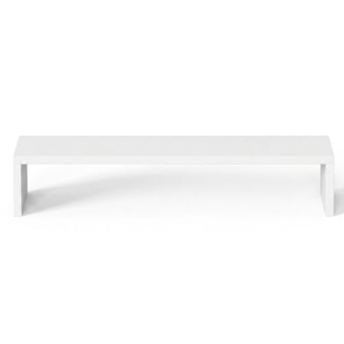 Image of Wudyhub Computer Desk | Laptop Table | Monitor Stand | Sturdy Desk for Home, Office, Bedroom, Living Room (ST-13-White)