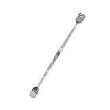 Ipetboom Stainless Steel Blackhead Scraper Double-Ended Pore Cleaner Facial Cleansing Brush Blackhead Extractor Beauty Tool