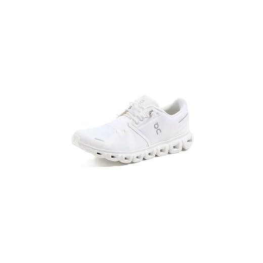 On Women's Cloud 6 Sneakers, White, 6.5 Medium US