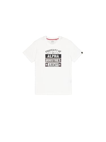 T-Shirt White Alpha Industries Army Property pour Homme en Taille L