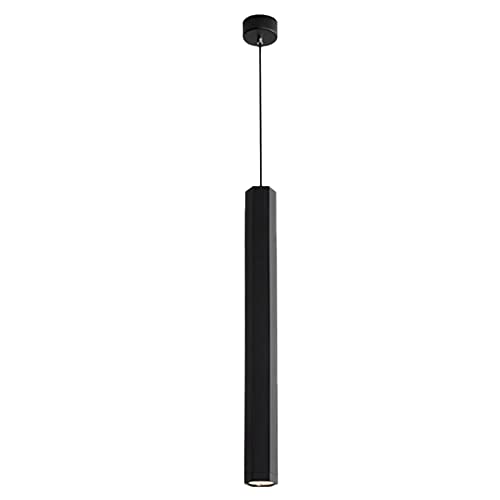Lámpara colgante de cilindro LED blanca para techo de pasillo, salón moderno y barra de bar