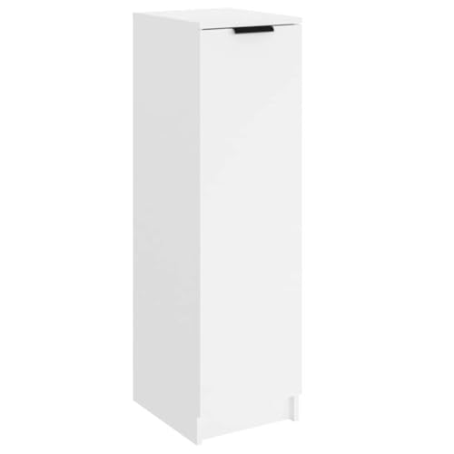 vidaXL Scarpiera Bianca 30x35x100 cm in Legno Multistrato