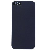 IPhone5-PC-A008-XXC Hybrid Fit-On Case for iPhone 5 – Retail Packaging – Honey Navy Blue, Leather Finish
