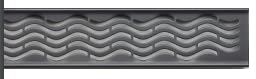 Plus Shower Channel - 27" Linear Shower Drain - Wavy - Matte Black