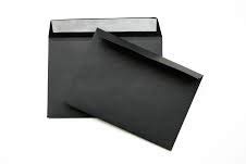 hochwertige Briefumschläge C6 114x162 mm (schwarz) 120 g/m² ohne Fenster haftklebend (Artikel 514A)(500)