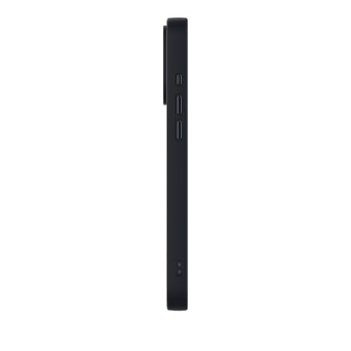 Image of Stuffcool Rims Silicone case for iPhone 16 pro max, Magsafe Enabled with a Raised Metallic Frame for The Camera Lens Black